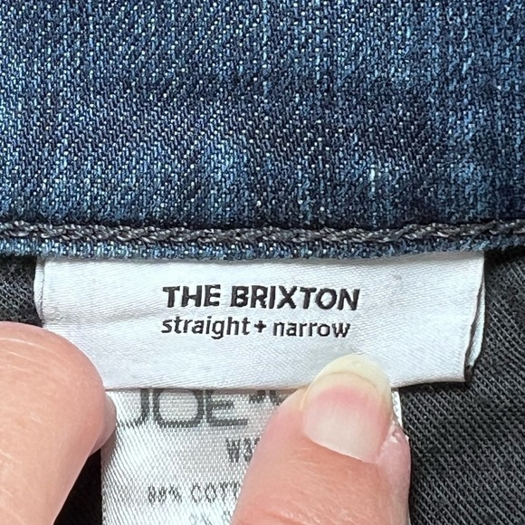 JOE’S JEANS The Brixton Straight & Narrow Dark Blue Wash Mid Rise Denim W33  XL - Picture 6 of 16